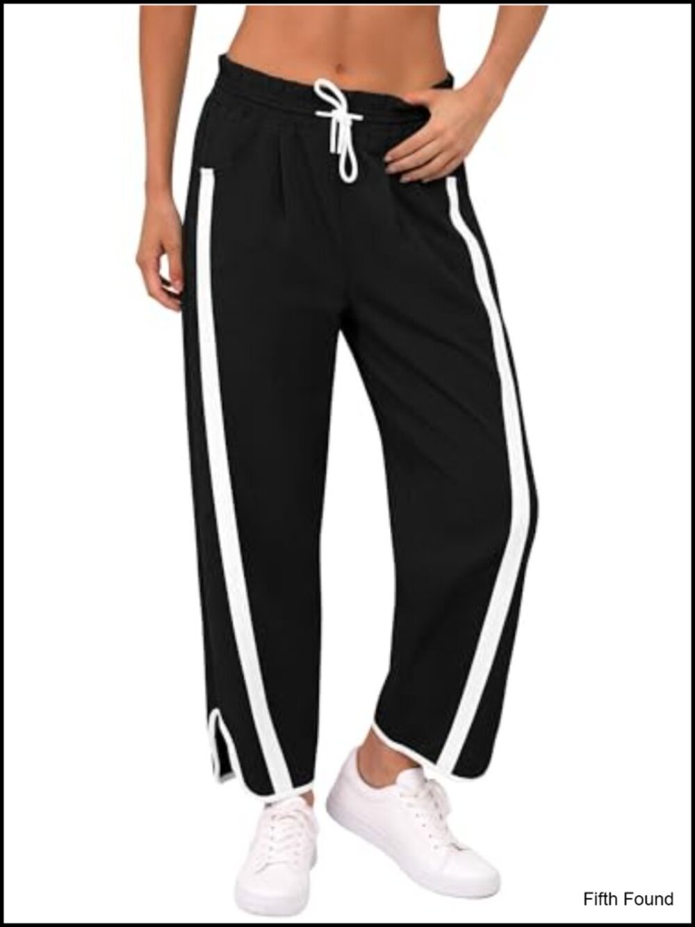 Womens Wide Leg Track Pants Baggy Parachute Drawstring Polyester Athletic